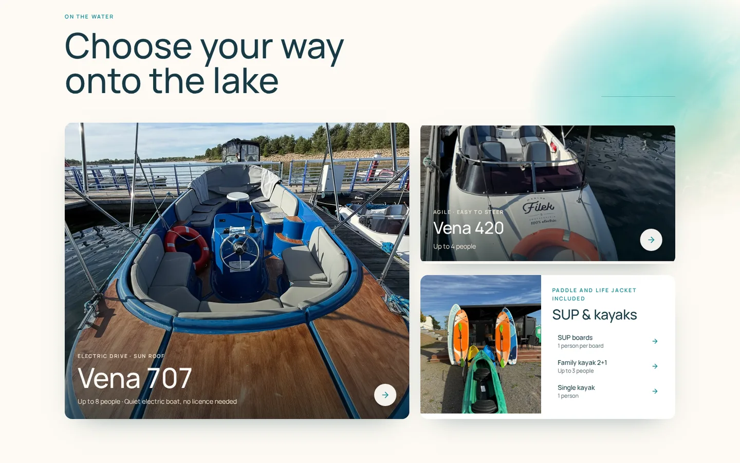 Choose a boat or board